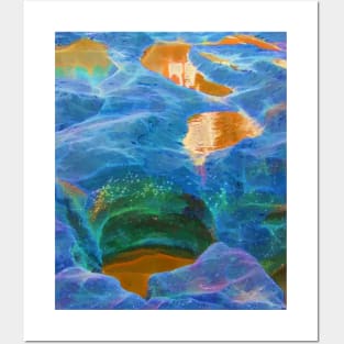 Vibrant abstract rocks Posters and Art